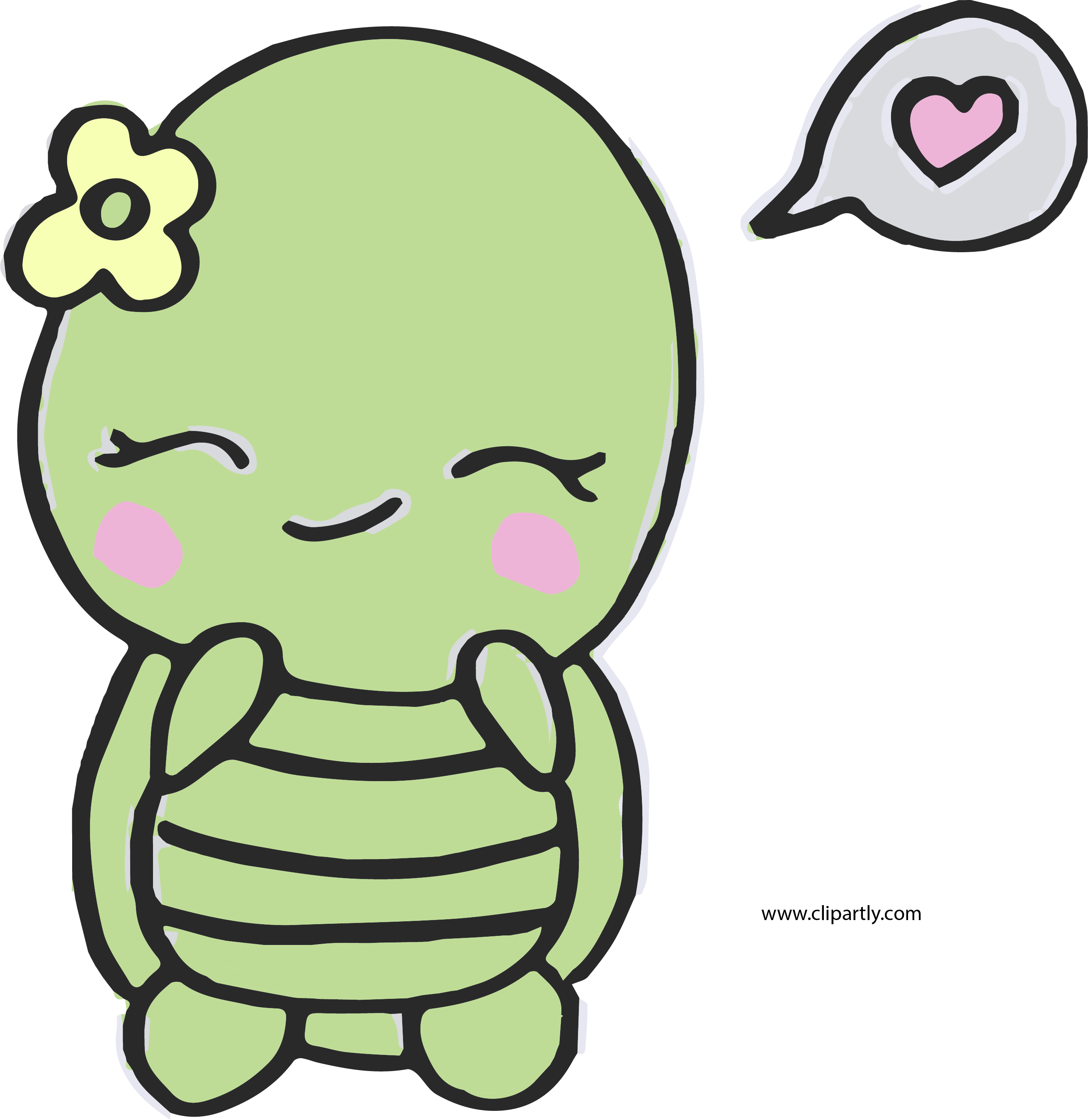 2624x2700 Download Sweet And Cute Turtle Easy Png Clipart