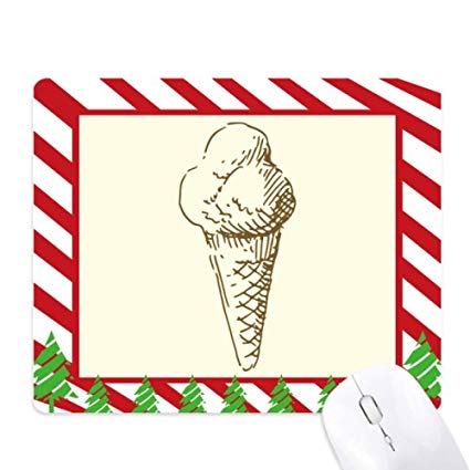 425x425 Sweet Ice Cream Hand Drawings Pattern Mouse Pad Candy