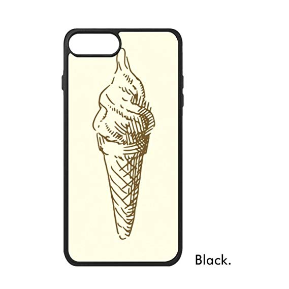 569x569 Brown Hand Drawings Sweet Ice Cream For Iphone Cases