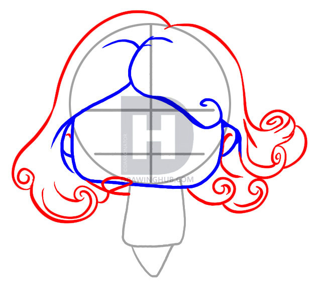 635x577 How To Draw Chibi Taylor Swift, Step