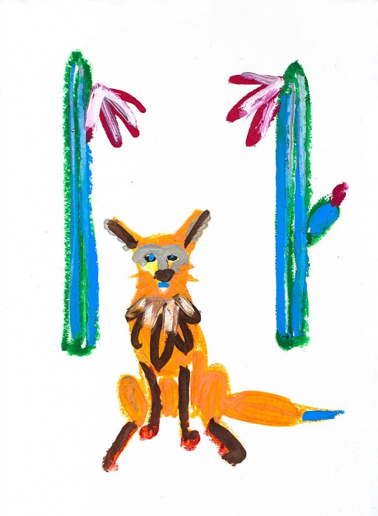 751x1024 Coyote Cactus Aura Kajas