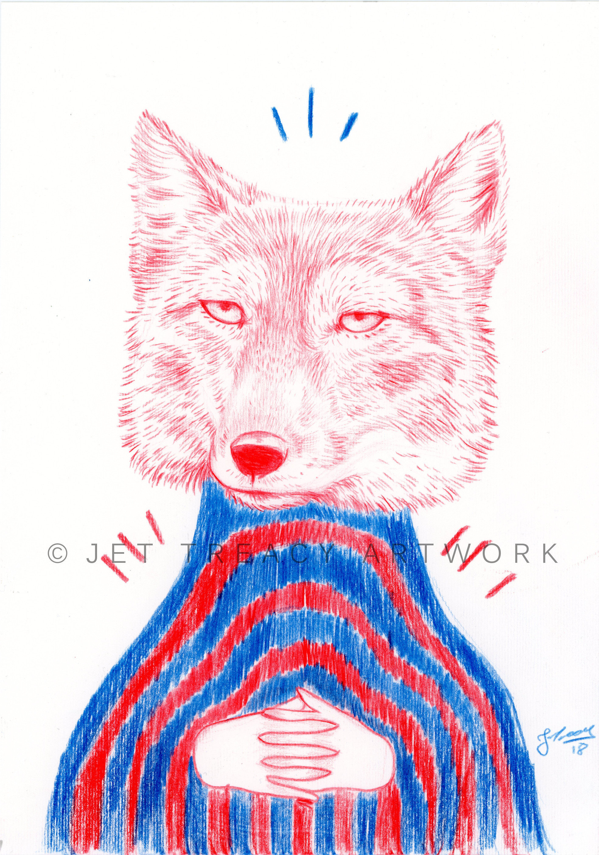 1969x2812 regal ren original drawing unframed etsy