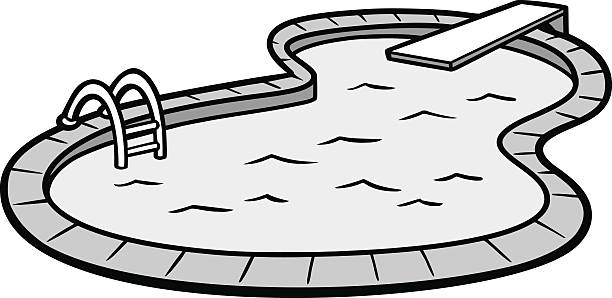 612x298 Swimming Pool Clipart Black And White Swimming Drawing Images