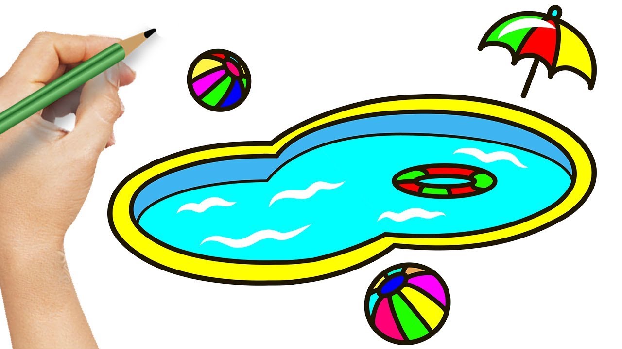 1280x720 How To Draw Swimming Pool Playground