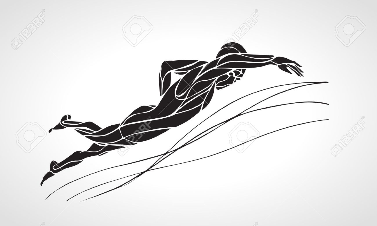 1300x779 Collection Of Free Swim Clipart Line Drawing Amusement Clipart