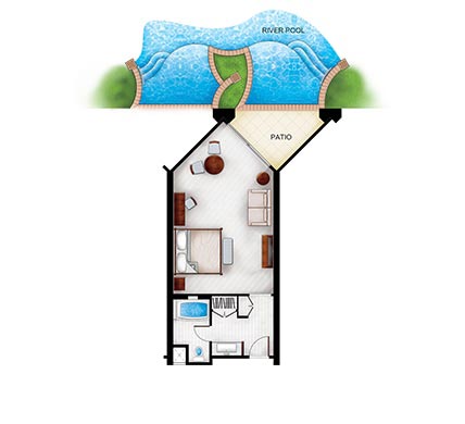 428x390 Swim Up Rooms