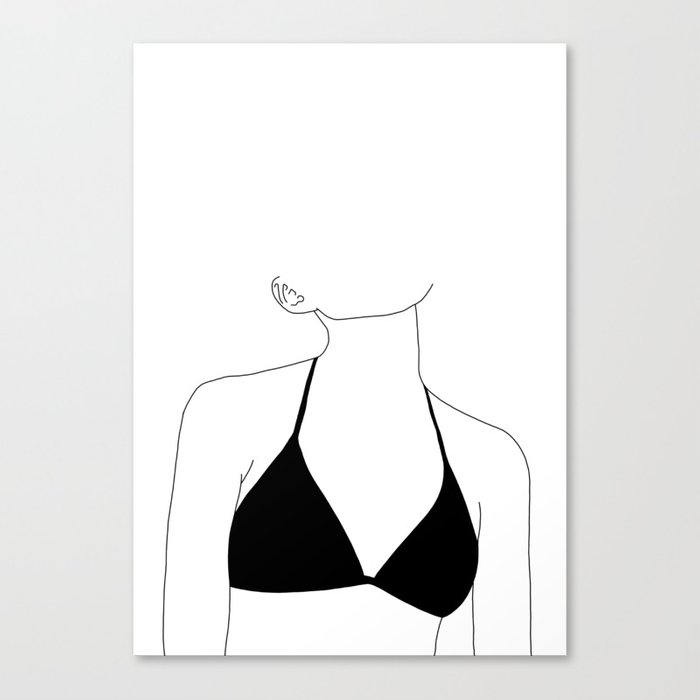 700x700 Woman's Body Line Drawing