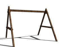 220x165 Swing Set Drawing