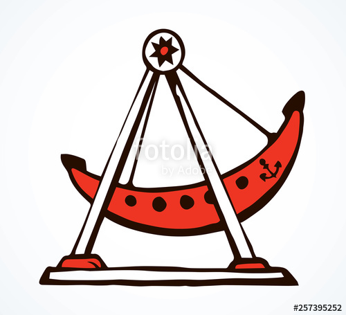 500x455 Swing Ship Vector Drawing Stock Image And Royalty Free Vector