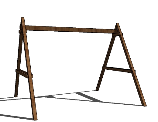 520x401 how to build a swing set for the playhouse! ana white