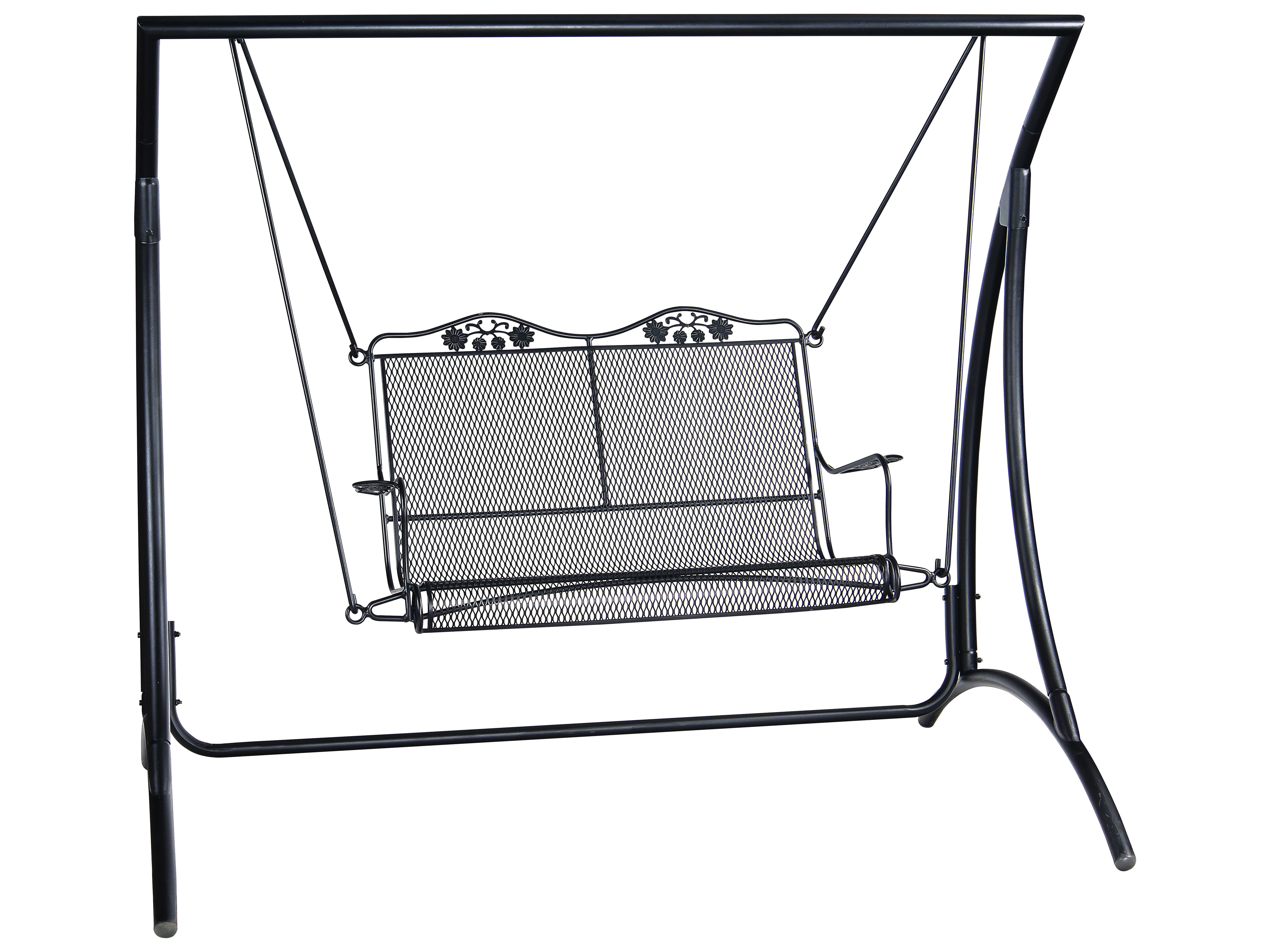 6136x4603 Woodard Briarwood Wrought Iron Swing Set Wrbriarswingset