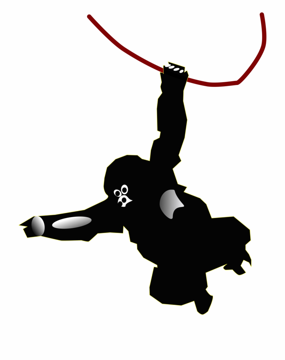 920x1161 Swinging Monkey Silhouette At Getdrawings