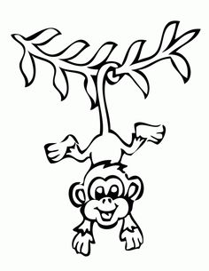 236x305 Collection Of 'hanging Monkey Drawing' Download More Than