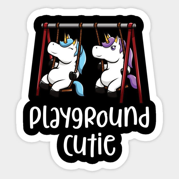 630x630 Playground Cutie Funny Unicorn Swings Drawing