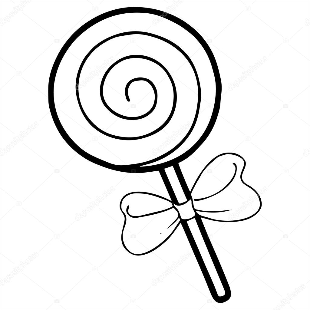 1024x1024 Collection Of Simple Lollipop Drawing High Quality Free Swirl