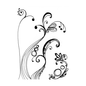 300x300 Forest Swirl Series Drawing