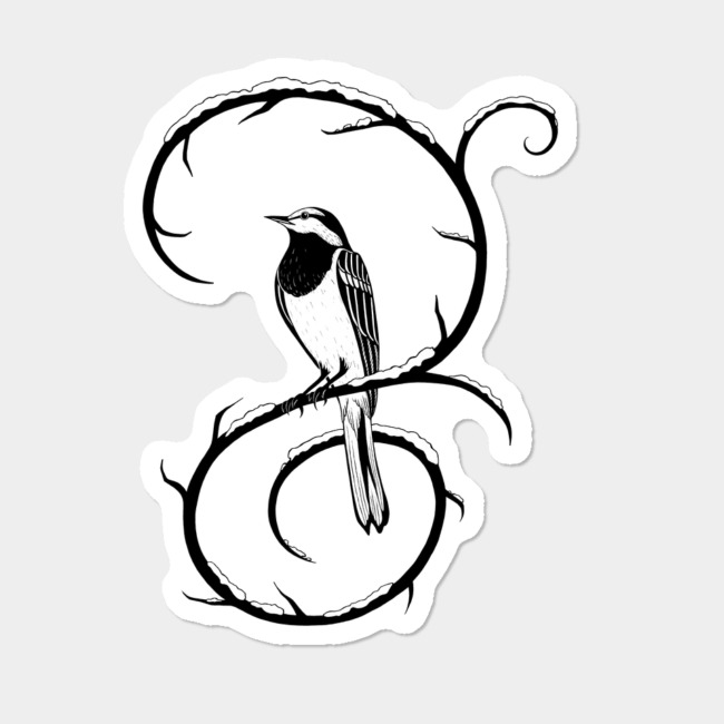 650x650 Sitting On A Swirl Sticker