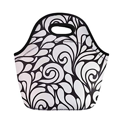 425x425 Semtomn Lunch Tote Bag Pattern Modern Floral Endless