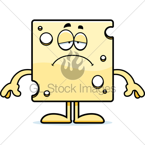 500x500 Sad Cartoon Swiss Cheese Gl Stock Images