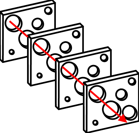 545x520 a graphical representation of a four slice swiss cheese model