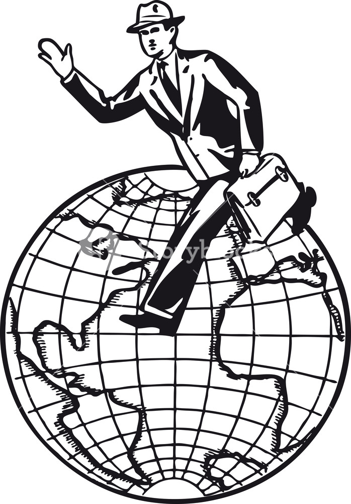 698x1000 travelling businessman, retro and vintage illustration