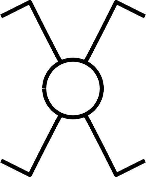 480x581 Symbol Cross Switch Clip Art Free Vector In Open Office Drawing