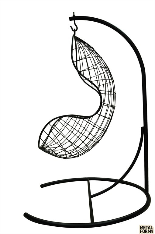510x768 Wrought Iron Chairs Hanging Chair Eith Stand Metalform