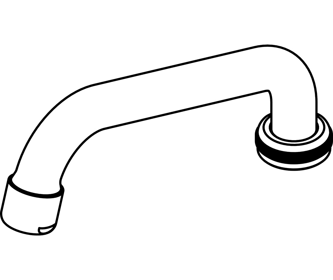 1100x925 Swivel Tube Spout With Aerator