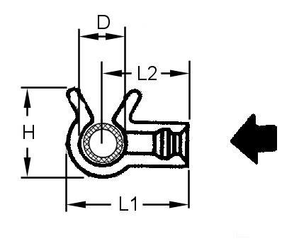 398x337 Push In Swivel Cable Pipe Clips