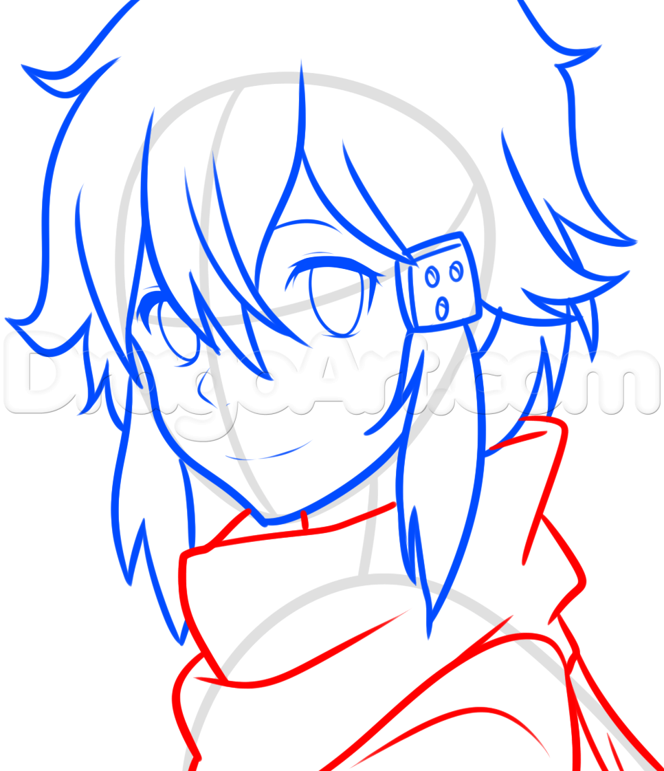 966x1121 how to draw sinon from sword art online step