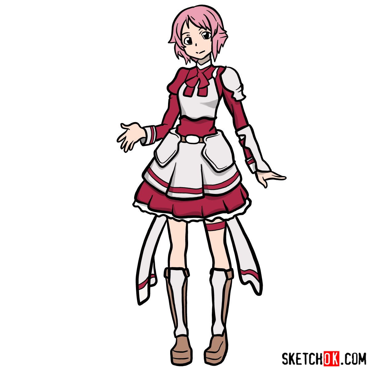 1200x1200 How To Draw Lisbeth From Sword Art Online
