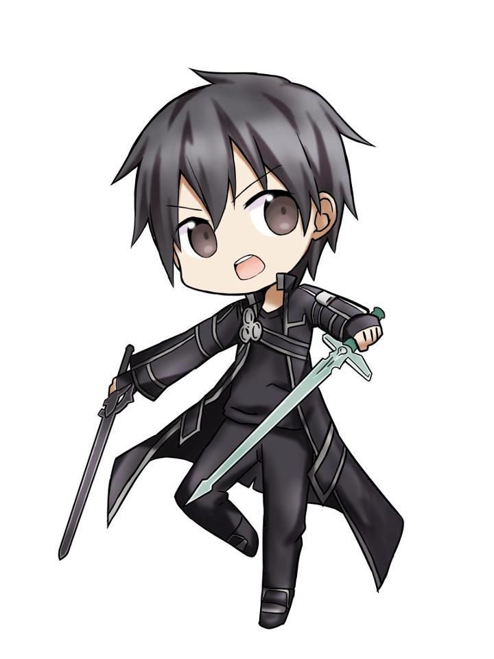 720x960 Chibi Kirito From Sword Art Online Josh,s Drawing