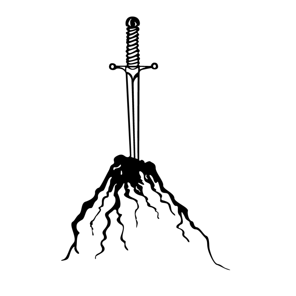 1024x1024 Excalibur Sword In Stone Decal