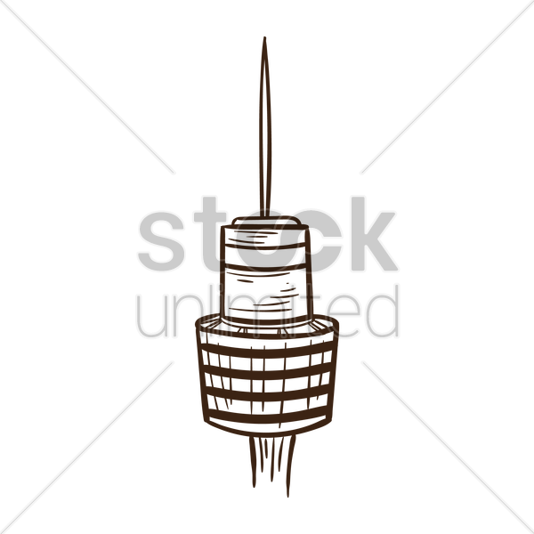 600x600 Sydney Tower Eye Vector Image