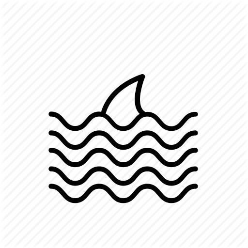512x512 Australia, Beach, Qld, Shark, Summer, Sydney, Waves Icon