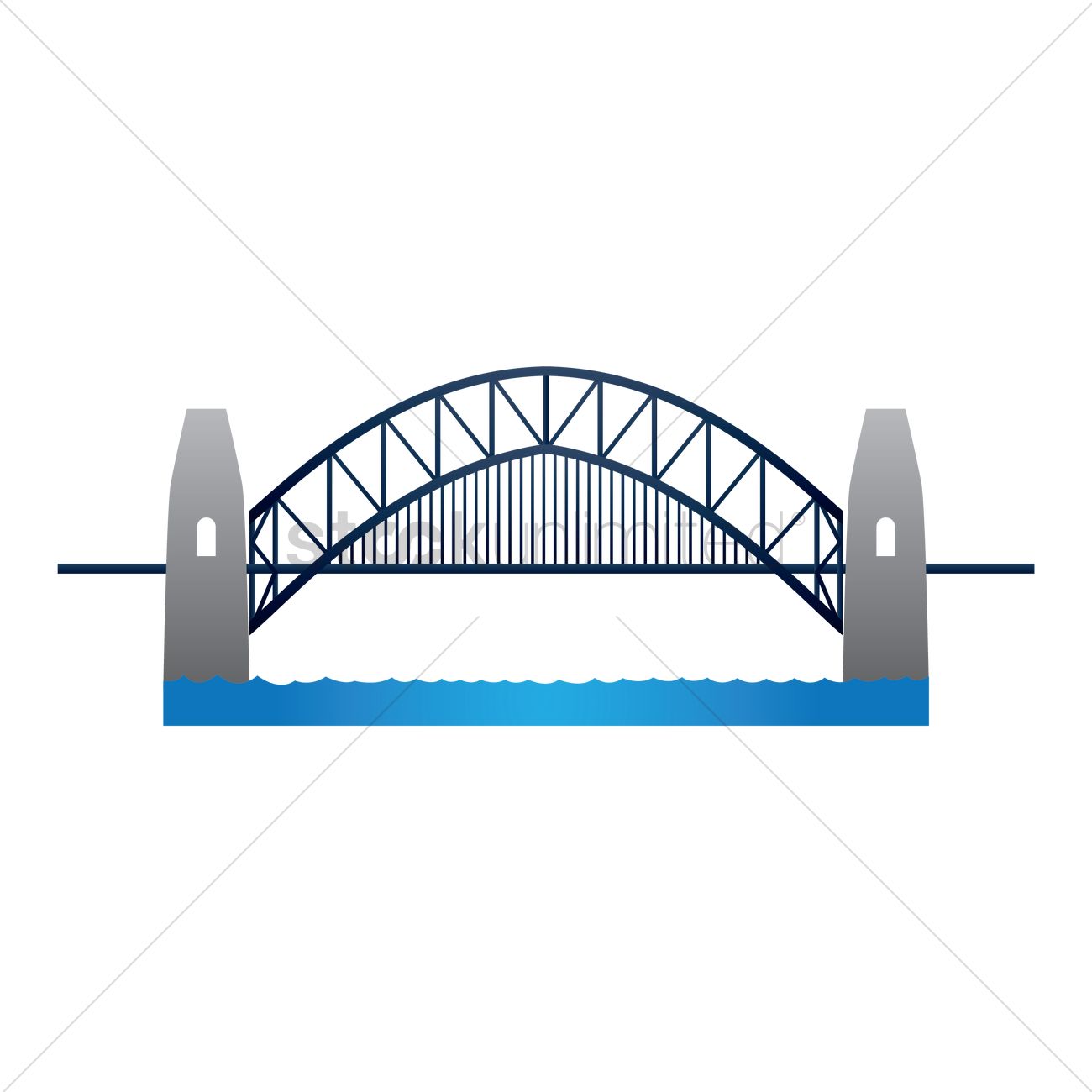 1300x1300 Sydney Harbour Bridge Vector Image
