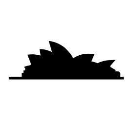 270x270 Sydney Opera House Silhouette Stencil Stencils House