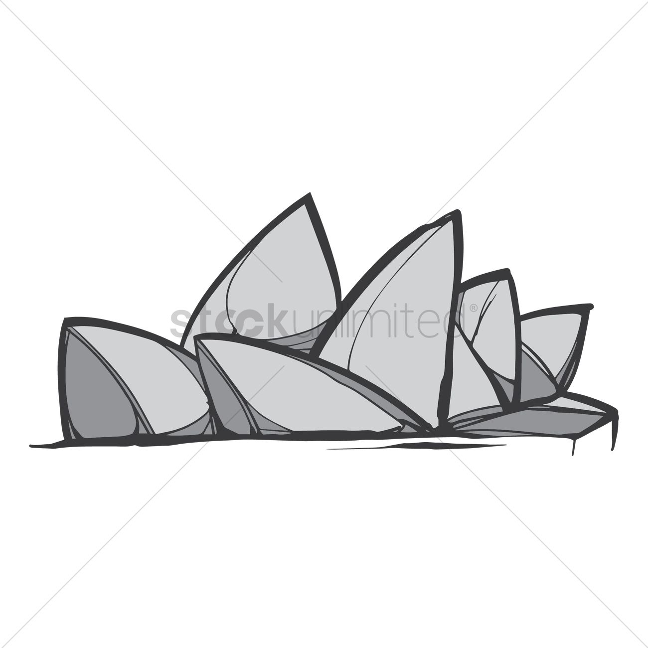 1300x1300 Sydney Opera House Vector Image