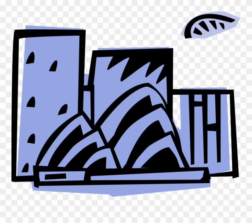 880x780 Vector Illustration Of Sydney Opera House Multi Venue Clipart