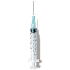 265x265 Syringe With Needle, Luer Lock Tip, X Orange Hub