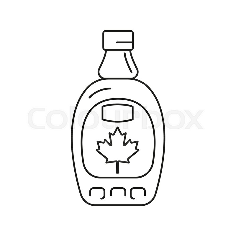 800x800 canadian syrup icon outline canadian stock vector colourbox