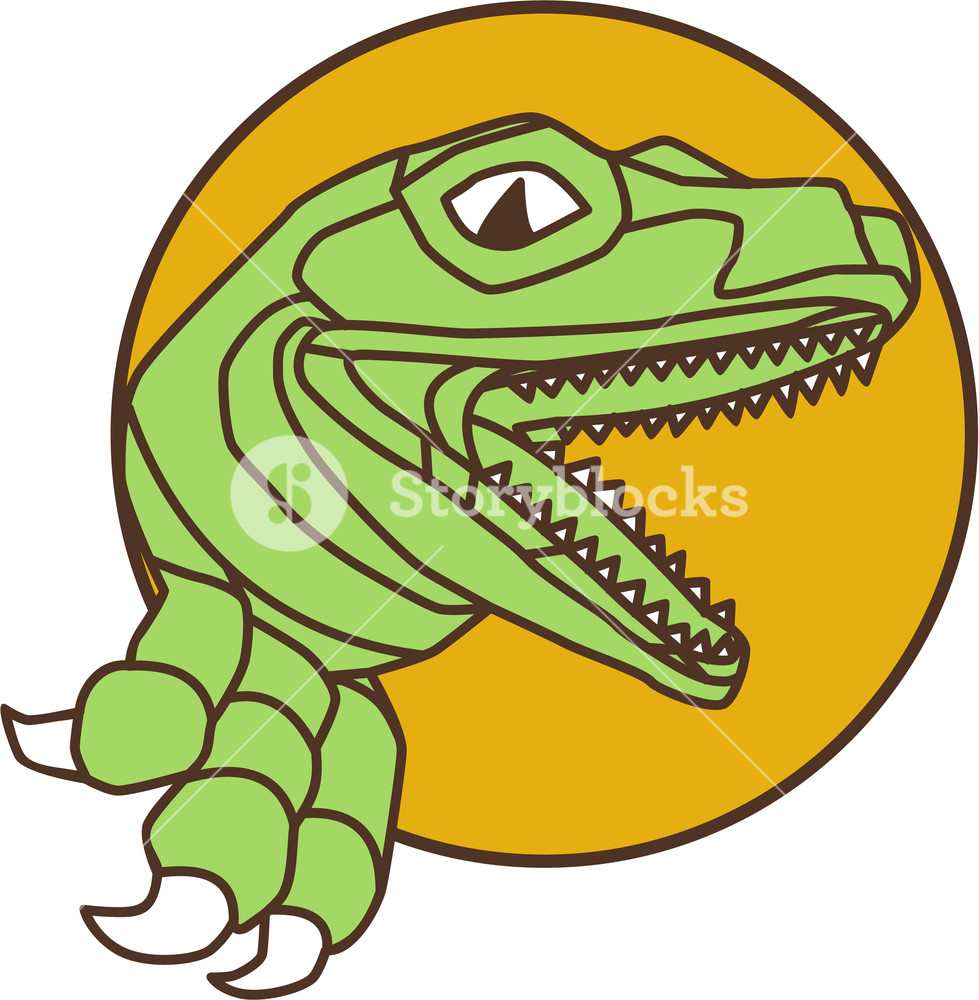 979x1000 Drawing Sketch Style Illustration Of A Raptor T Rex Dinosaur