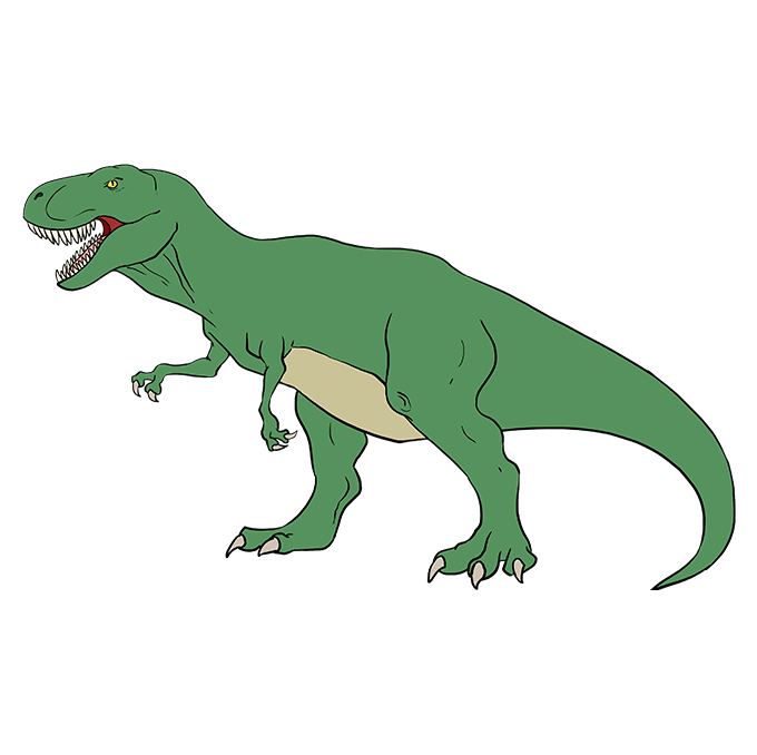680x678 How To Draw A Tyrannosaurus Rex