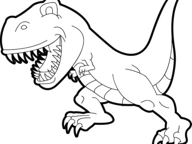 640x480 T Rex Cartoon Drawing Dinosaurier Ausmalbilder Tyrannosaurus Rex
