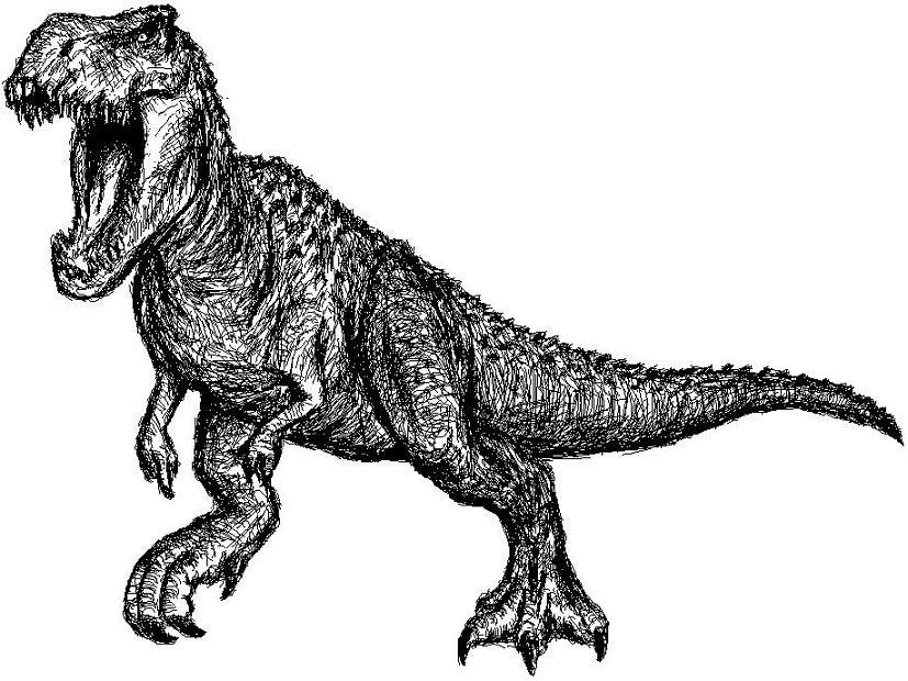 827x620 Drawing Tyrannosaurus Rex King Kong