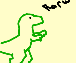 300x250 T Rex Drawing