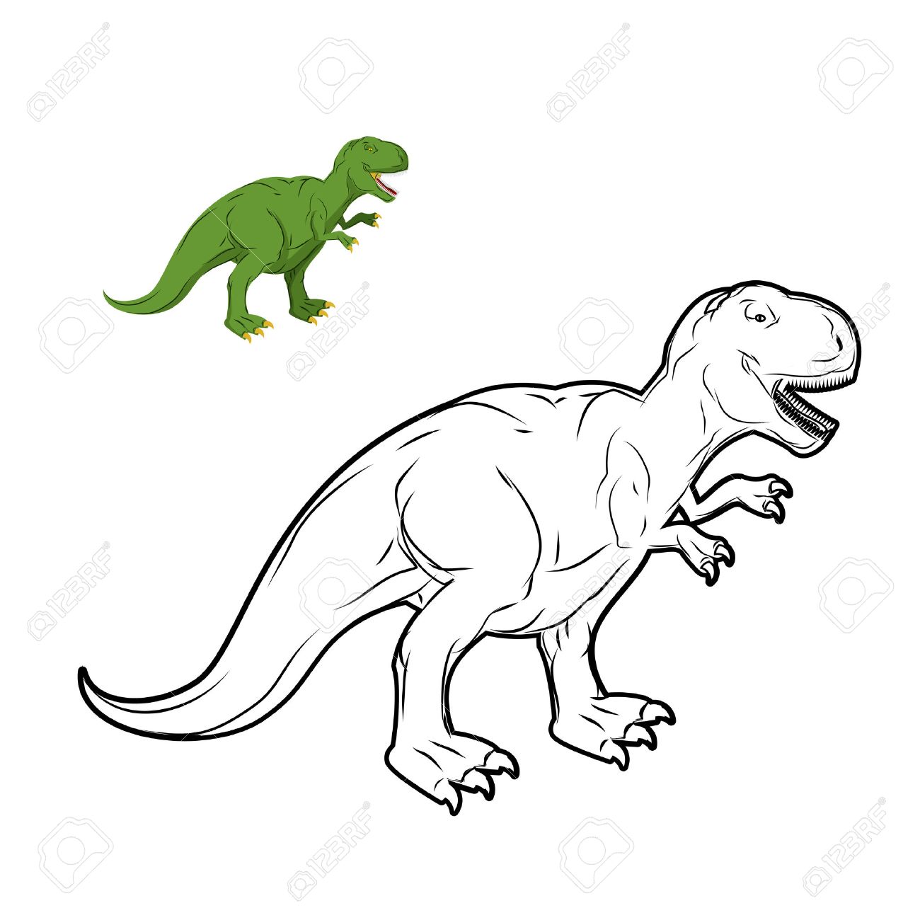 1300x1300 Tyrannosaurus Rex Clipart Dinosaur Drawing Free Clip Art Stock