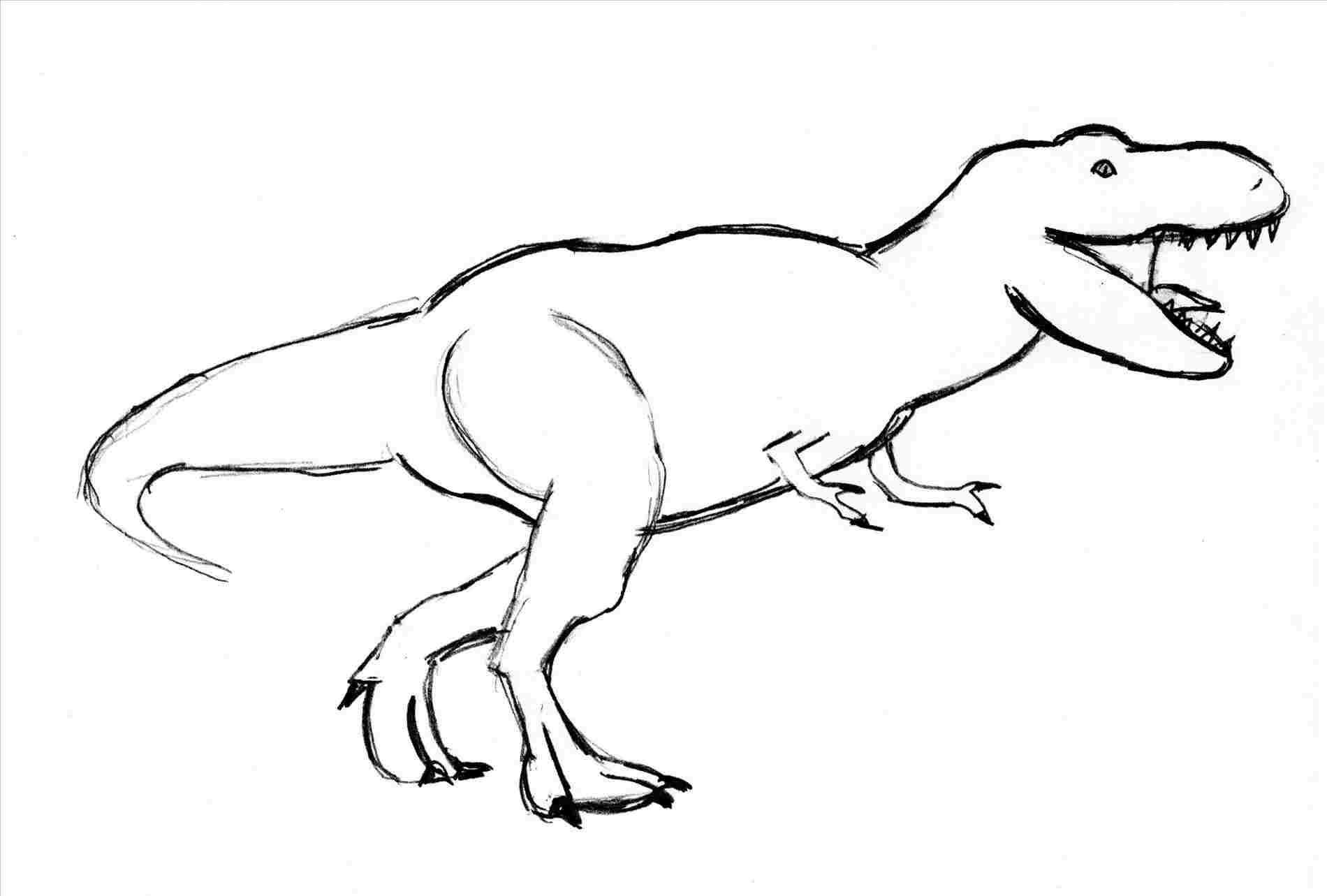 1900x1283 Dinosaur Drawing Easy T Rex