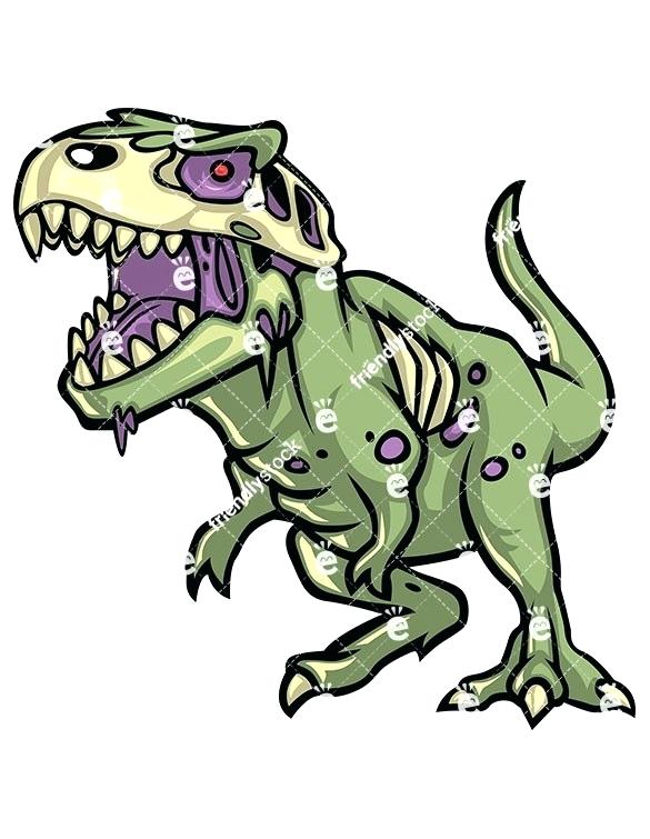 585x755 How To Draw A Cartoon T Rex