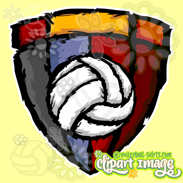600x600 Badge Volleyball T Shirt Design